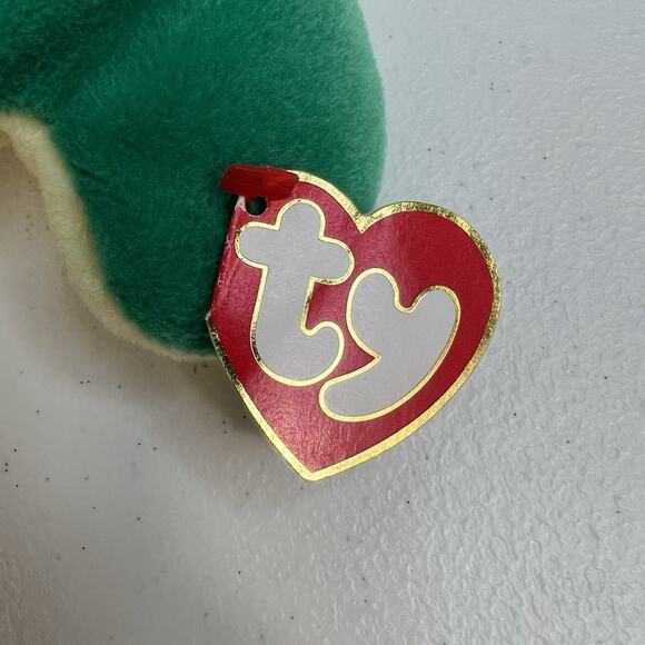 Ty Pillow Pal Snap Turtle Stuffed Plush Green Yellow Vintage 1996 Retired - Picture 3 of 10